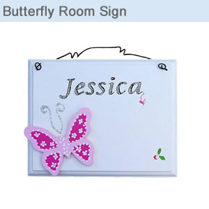 Butterfly Room Sign